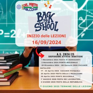 Calendario scolastico A.S. 2024-2025